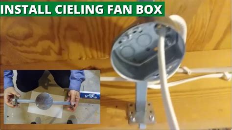 fan junction box prongs wood|ceiling fan box mounted.